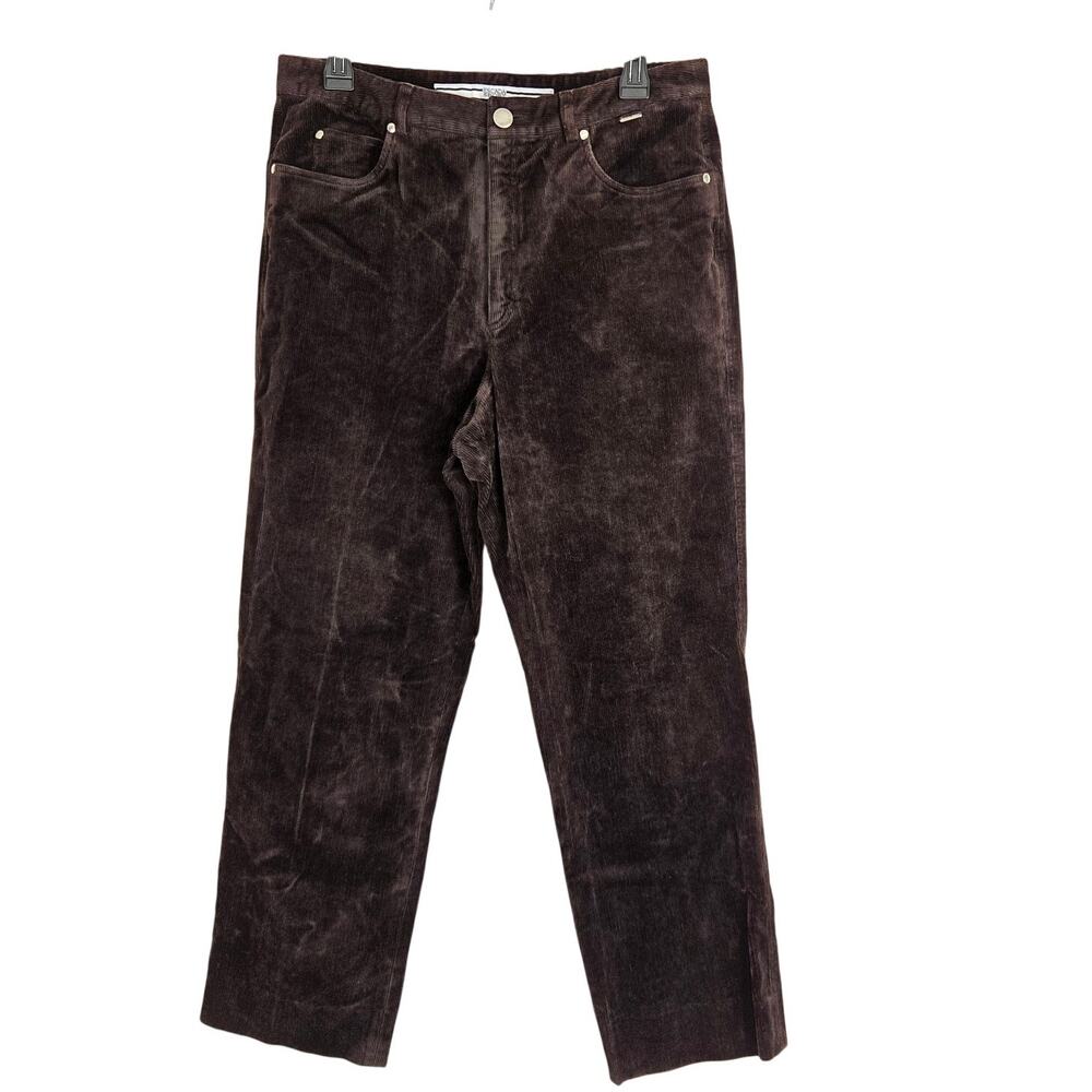 90s Chocolate Brown Corduroy Pants Earthy Indie Academia Quiet Luxury Size 10